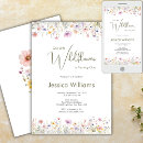 Search for wildflower 1st birthday invitations Wild one