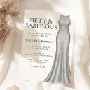 Search for silver 50th birthday invitations Dress