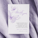 Search for purple butterfly thank you cards Whimsical