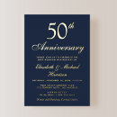 Search for silver wedding anniversary invitations Blue