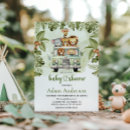 Search for wildlife baby shower invitations Wildlife wilderness botanical forest