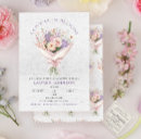 Search for floral bouquet bridal shower invitations Love is in bloom