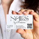 Search for nail tech business cards Qr code