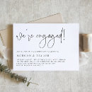 Search for modern engagement party invitations We're engaged