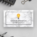 Search for light bulb business cards Electrical