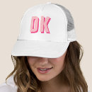 Recherche de rose et blanche casquettes Typographie