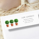 Search for topiary return address labels Elegant