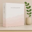 Search for blush pink binders Watercolor