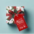 Search for special delivery gift tags Red and white