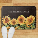Search for sunflower bath mats Rustic