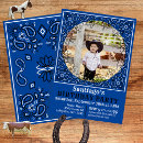 Search for blue bandana invitations Cowboy
