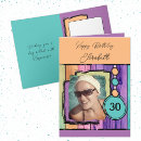 Search for colourful 30th birthday cards For her