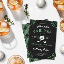 Search for black golf invitations Green