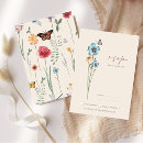 Search for butterflies rsvp cards Simple