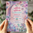 Search for mermaid pool party invitations Rainbow