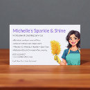 Search for purple house business cards Housekeeper