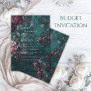 Search for moody floral invitations Burgundy