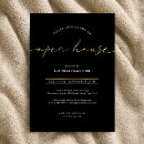 Search for black gold housewarming invitations Elegant