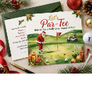 Search for golf seasonal invitations Santa