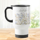 Search for blue floral travel mugs Elegant