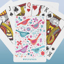 Recherche de oiseaux jeux de cartes Aquarelle