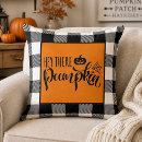 Search for orange and black pillows Typography
