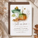 Search for pumpkin engagement party invitations Autumn