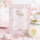 Search for tea baby girl shower invitations A baby is brewing