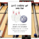 Search for bowling birthday invitations Watercolor