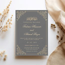 Search for grey and gold wedding invitations Couple