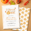 Search for autumn 1st birthday invitations Watercolor