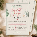 Search for favourite things party invitations Watercolor