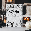 Search for black and white halloween invitations Lets get spooky