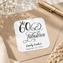 Search for 60 years old stickers Black and white