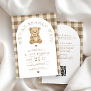 Search for boho teddy bear baby shower invitations Modern