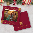 Search for maroon christmas cards Snowflake