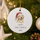 Search for retriever ornaments Dog's first christmas