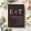 Search for dark brown invitations Typography