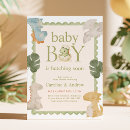 Search for dino baby shower invitations Sage green