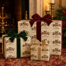 Search for santa sleigh wrapping paper Pattern