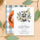 Search for blueberry birthday invitations Greenery