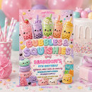 Search for bubbles birthday invitations Girl