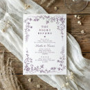 Search for purple rehearsal dinner invitations Vintage