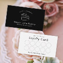 Search for black cake business cards Minimalist