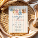 Search for western gender reveal invitations Cowboy