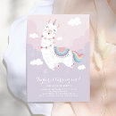 Search for llama unicorn invitations For kids