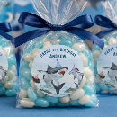 Recherche de anniversaire requin autocollants Fête d'anniversaire