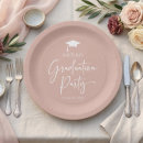 Search for pink graduation plates College university