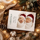 Search for twin christmas cards Baby's first christmas