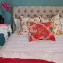 Search for red rose pillows Floral pattern